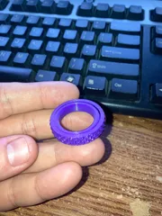 Print-in-place fidget ring