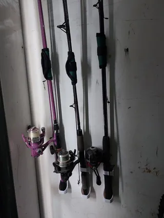 Fishing Pole Holder Wall Mount ANY Size by Triple G Workshop