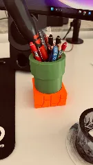 Real Scale Super Mario Bros Pipe Desktop Pencil Holder