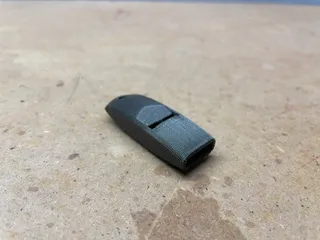 Extremely loud and compact emergency whistle
