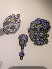 Dia de Muertos (Day of the Dead) Themed Keychains
