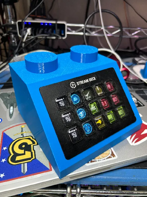Make of LEGO Computer Stream Deck Mount by moofie | Download free STL ...