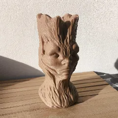 Wooden Guardian Vase / Decor