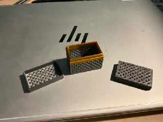 Triangle Hole Box with Snap-On Lid!
