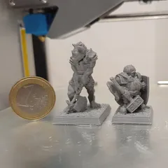 Gnoll 28mm (supportless, FDM friendly)