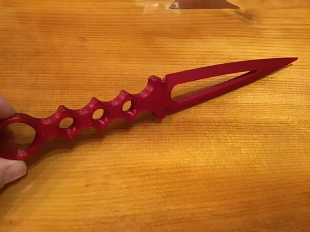 Make of Skeletonized Dagger by Kiersten Kotronis | Download free STL ...