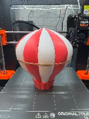 Hot Air Balloon (Multicolor, Single extruder) Height:24 cm