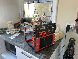 Mini ITX case for 10 inch rack V2 by heron | Download free STL model ...