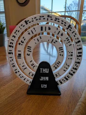 Cryptic Calendar by Trulli3D | Download free STL model | Printables.com