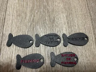 FISH KEYCHAIN 5 MODELS