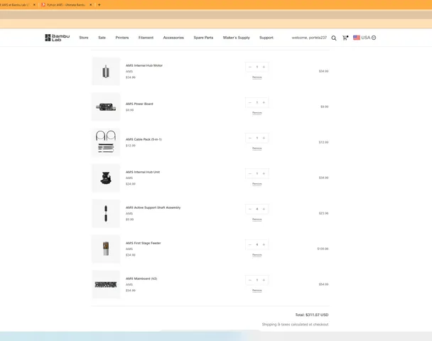 Python AMS - Ultimate Bambu Lab AMS by humebeam | Download free STL ...