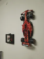 LEGO Technic 42207 Ferrari SF-24 F1 Wall Mount (No Supports Needed)