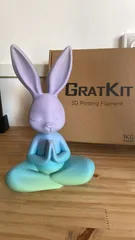 Meditating Bunny Figurine