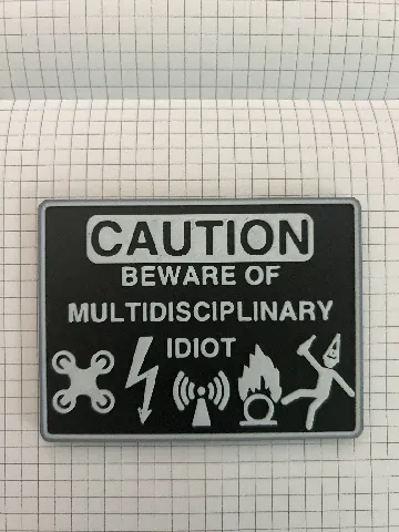Caution: Multidisciplinary Idiot by RettiSeti | Download free STL model ...