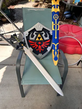 Legend of Zelda Master Sword Replica with Custom Hylian Scabbard