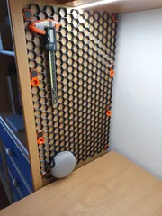 Honeycomb storage wall
