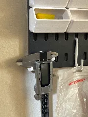Peg Board Caliper Mount