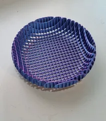 Squares See Through Bowl - Vertically