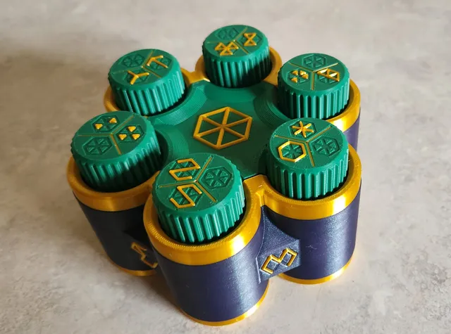 Hexglyph Print-in-place Puzzle Box by 3D Printy | Download free STL ...