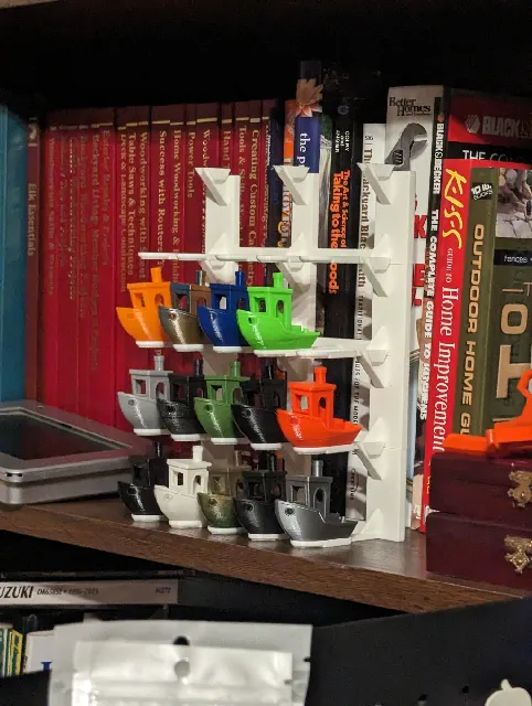 Make of 3DBenchy stackable display rack by Lurch511 | Download free STL ...