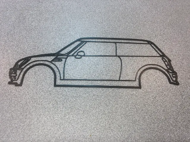 Make of Mini Cooper R50 / R53 One - wall mount art 2d by phoov ...