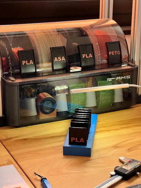 Make of Bambu Lab AMS Filament Schilder / Bambu Lab AMS Filament Signs ...