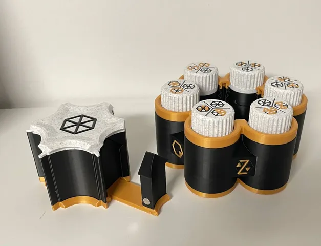 Hexglyph Print-in-place Puzzle Box by 3D Printy | Download free STL ...
