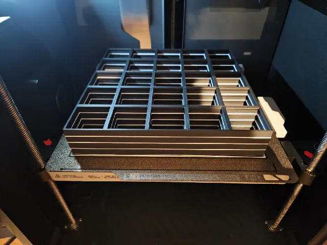 Make of Gridfinity Baseplate Stack 8-high for Bambu with AMS by ...