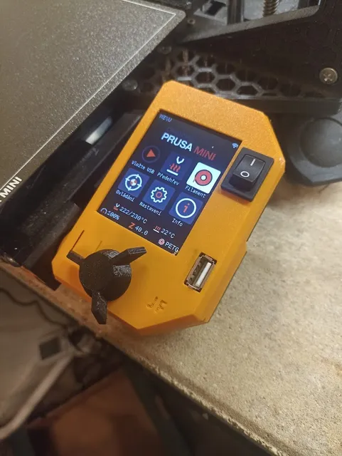 Make of Prusa Mini & Mini+ USB-Plug and Power Switch Frontplates by ...