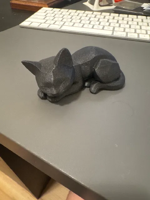 Sleeping low-poly Cat