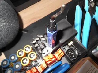 Gridfinity Deburring Tool Holder with Hex Handle