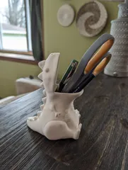 Chubby T-Rex Dino Pencil Holder / Pot No Supports