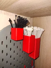 Parametric IKEA Skadis boxes (skådis pegboard)