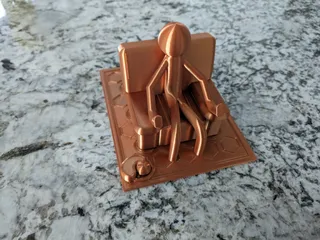 SITTING STICKMAN PHONE/TABLET STAND
