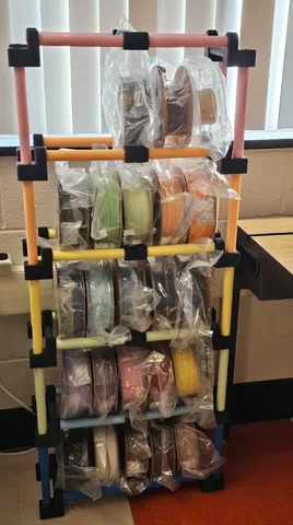Fully 3D Printed Modular Filament Rack by Dustin Verser | Download free ...