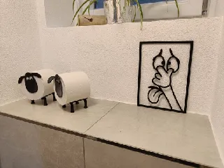 Funny Comic Bathroom Frames