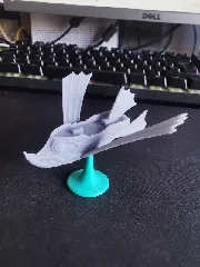 Tradesman Fish Ship Spelljammer Miniature from DnD