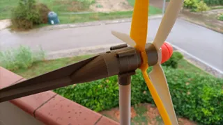 Double wind turbine MK3 counter rotating