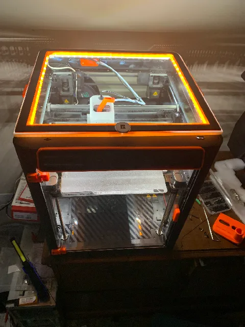 Make of P1P Vision LED Top Riser by Duane Miles | Download free STL ...