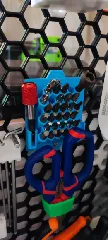 Honeycomb wall - 32 hex bit holder