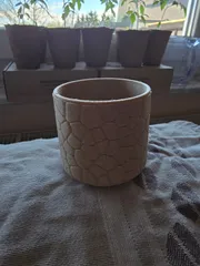 Vase #3 - curved Stone Pattern
