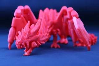 Floppy Dragon - Flexi Articulated Monster (print-in-place)