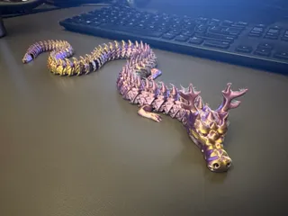 Articulated Christmas Dragon by P1lotz
