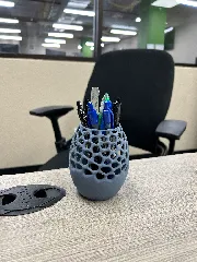 Voronoi Pencil Holder Cup, Office Desk Organizer