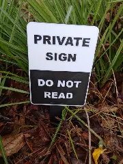 Private Sign