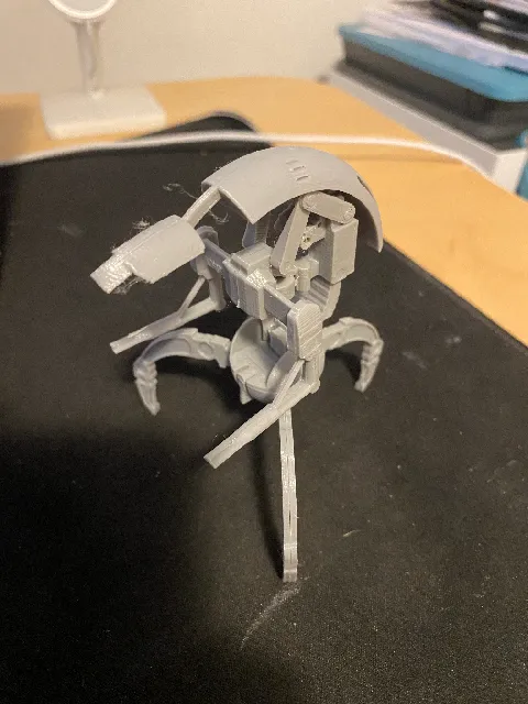 Make of Star Wars Destroyer droid (Droideka) Kit Card by Felix ...