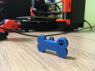 Dog Bone Keychain
