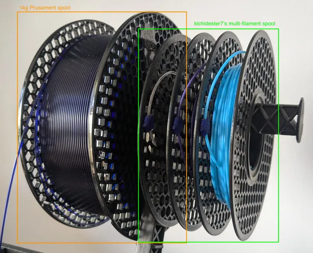 Make of Multi-Filament Small Spool by Jirka B | Download free STL model ...