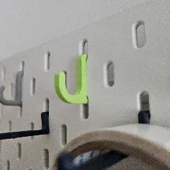 Compact Pegboard Hook - (Ikea Skadis)