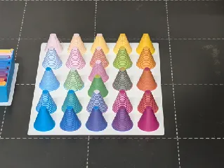 ColorMix Calibration Cones - Remix for MK4S with MMU3